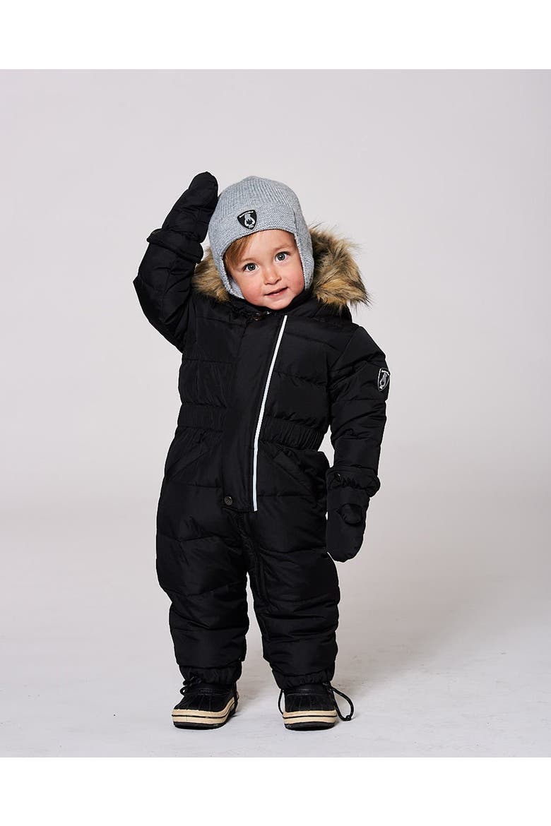 Gender Inclusive Lined Knit Hat with Ears and Strings, Alternate, color, Heather Gray