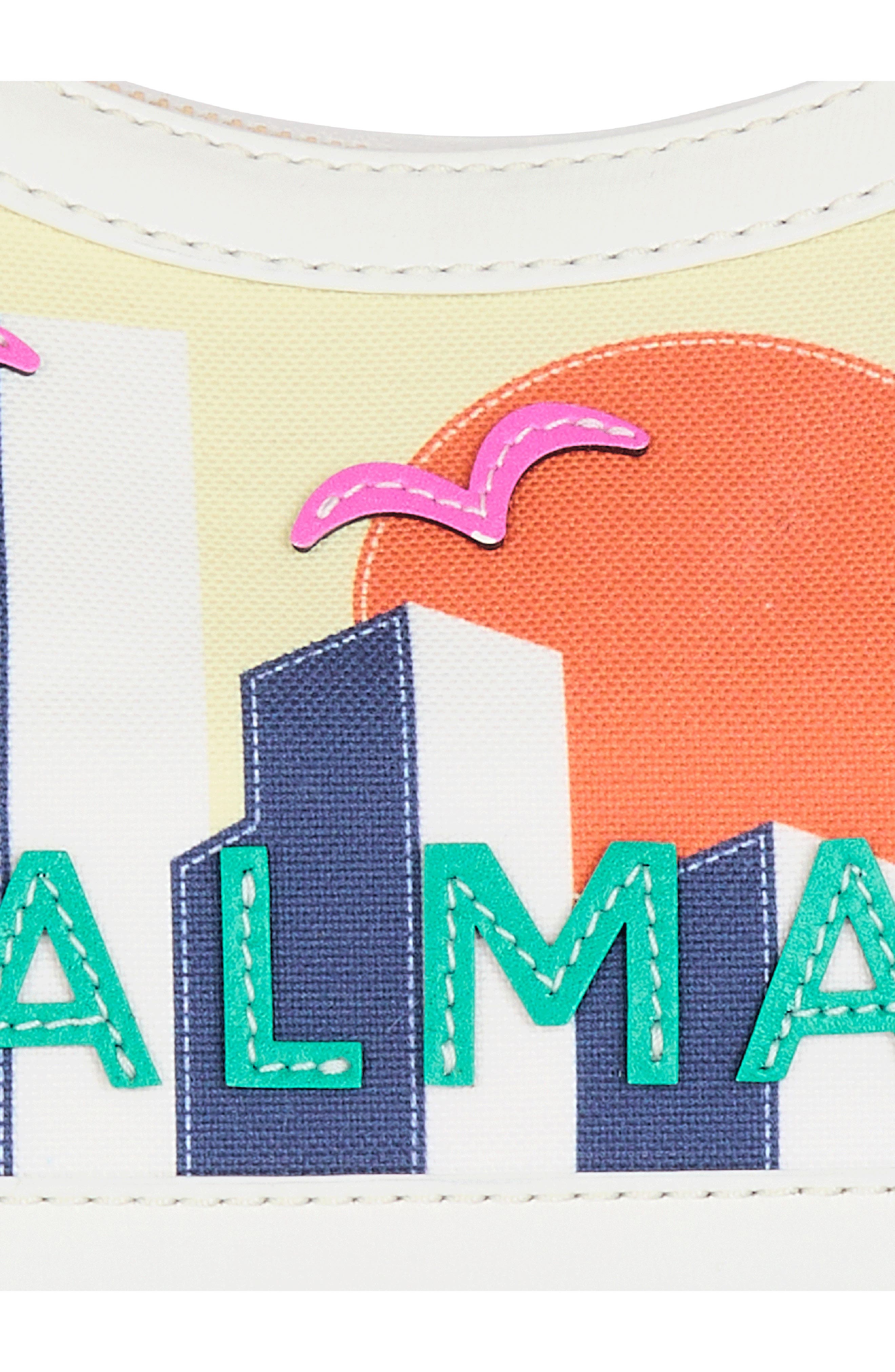 Balmain B-Army Postcard Canvas & Leather Shoulder Bag, Alternate, color, Aaa Multi