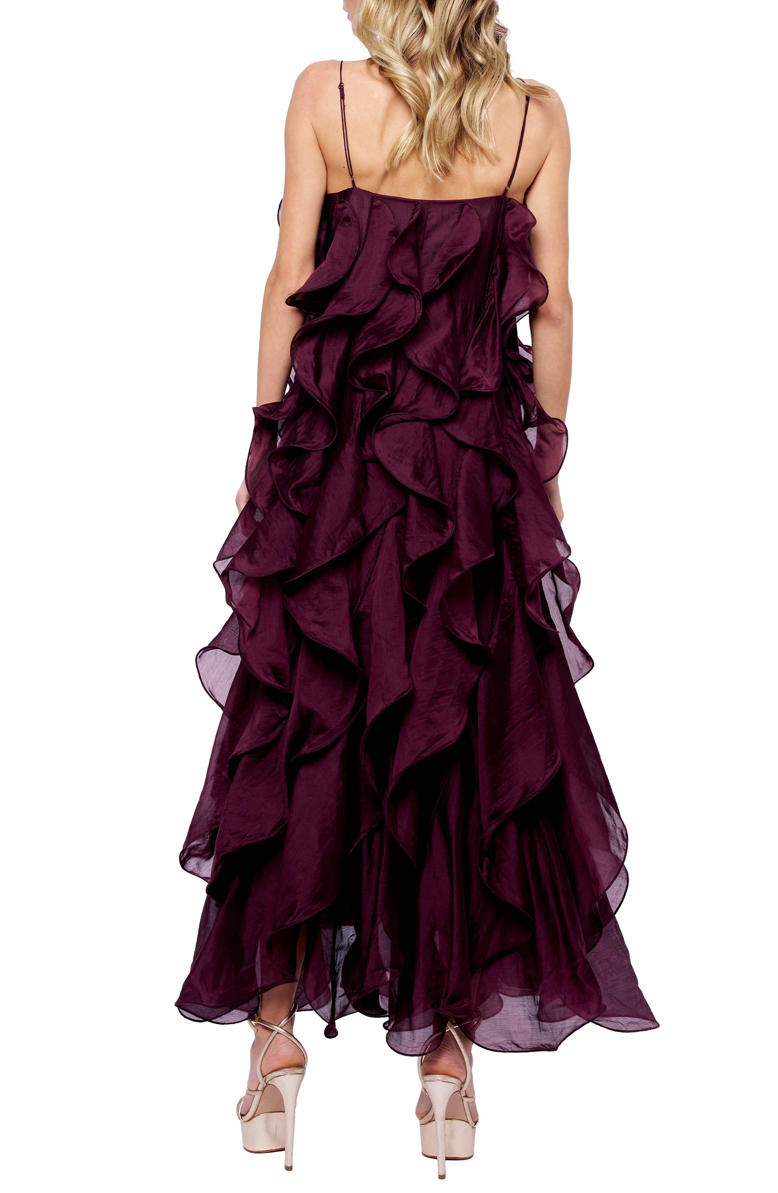 Irina Structured Ruffle Cocktail Dress - image 2