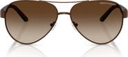 Armani Exchange 59mm Gradient Pilot Sunglasses