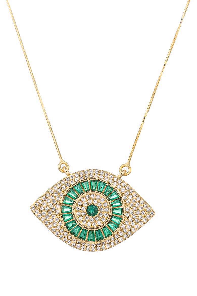 Evil Eye Pendant Necklace, Main, color, GOLD