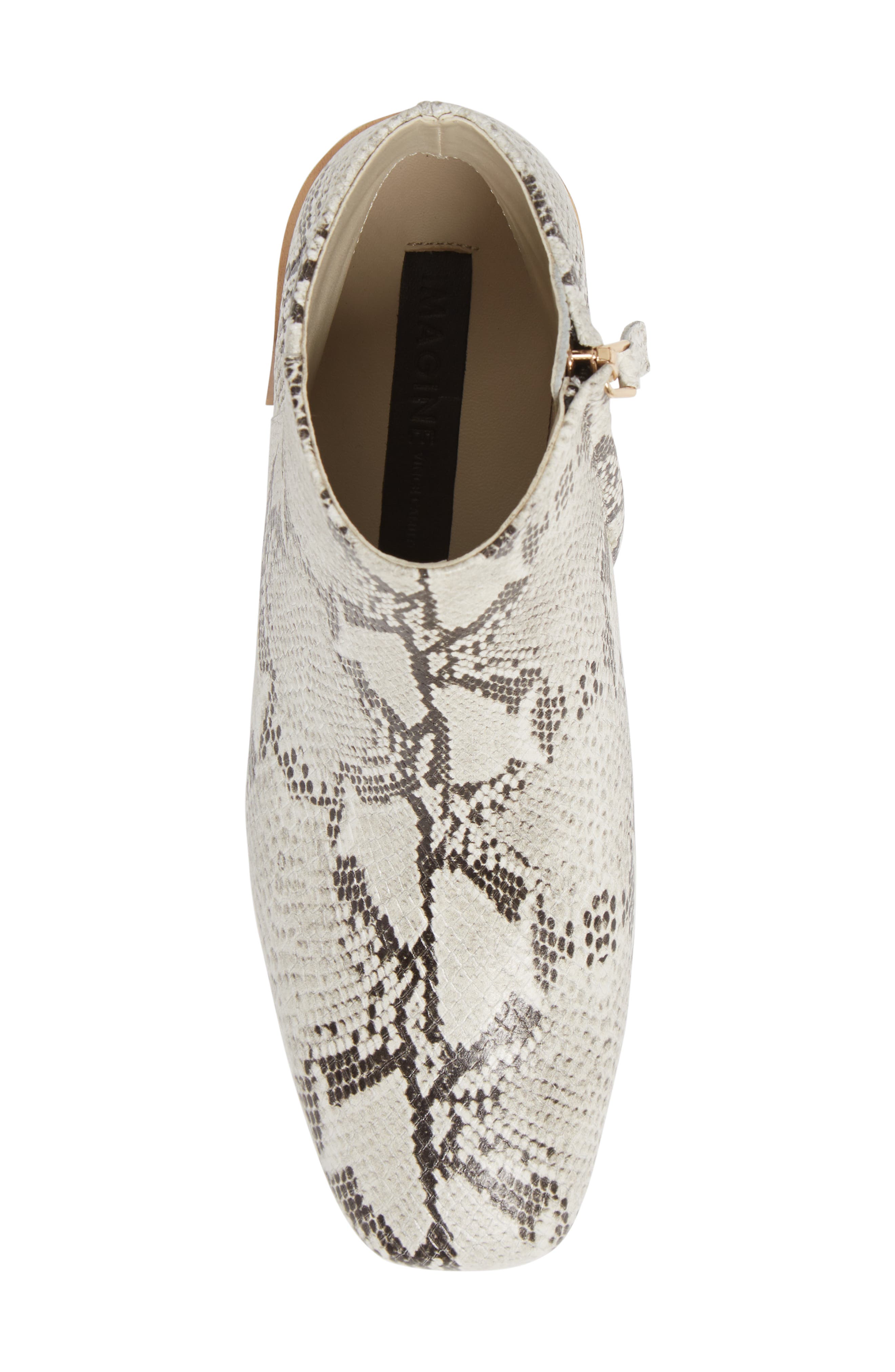 Quiana Bootie, Alternate, color, PURE WHITE/ BLACK LEATHER