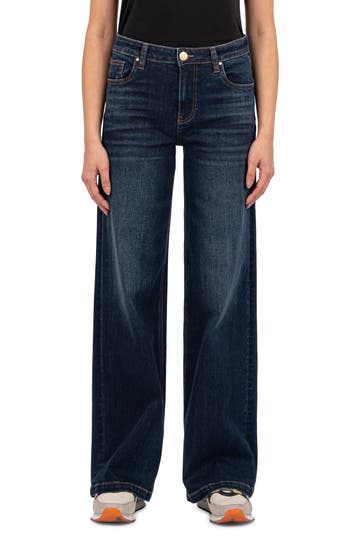 Shop Kut From The Kloth High Waist Wide Leg Jeans In Delicate