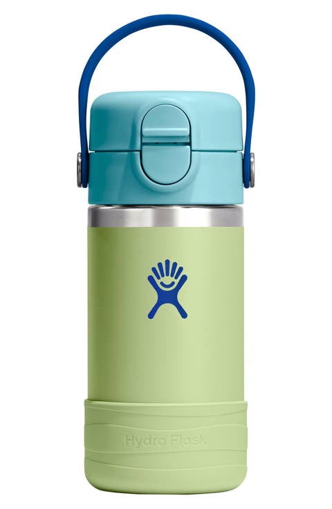 Kids' 12 oz. Wide Mouth Covered Straw Water Bottle
