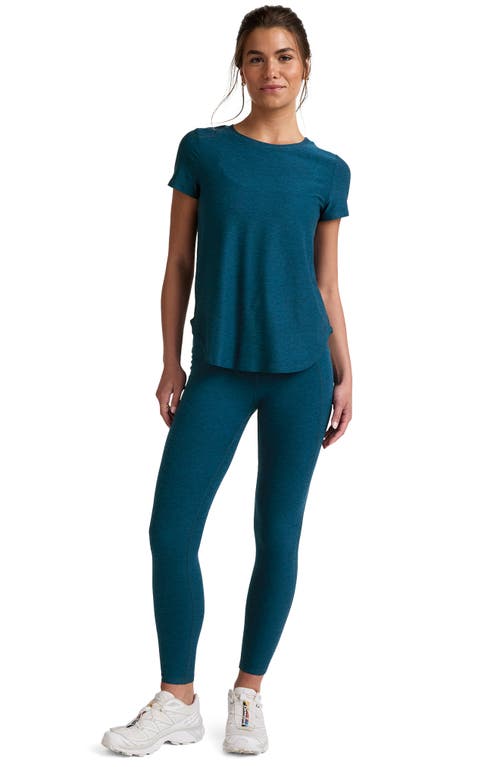 Beyond Yoga On The Down Low T-shirt In Blue