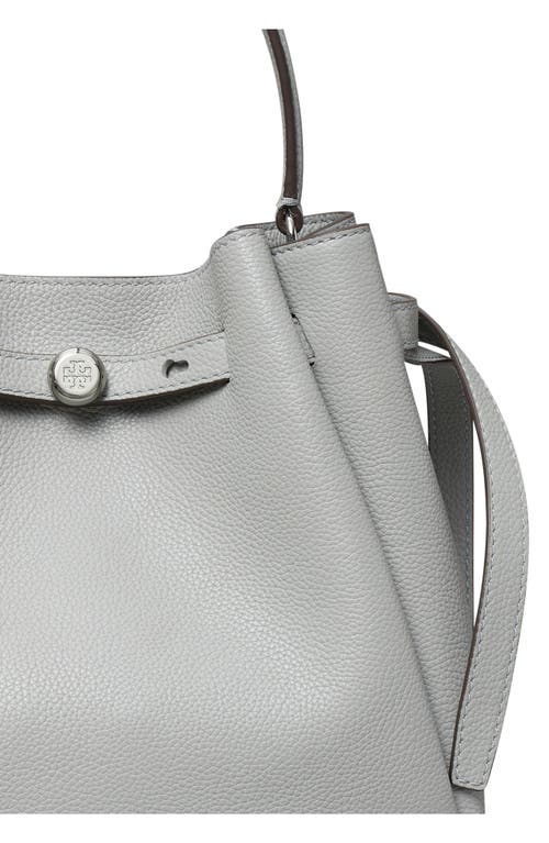 TORY BURCH TORY BURCH ROMY PEBBLE LEATHER BUCKET BAG 