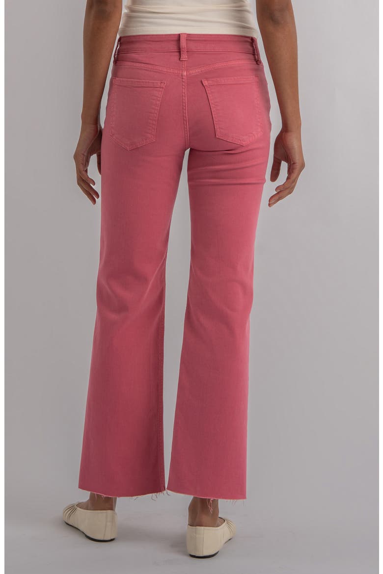 Kelsey Raw Hem Ankle Flare Jeans, Alternate, color, FLAMINGO