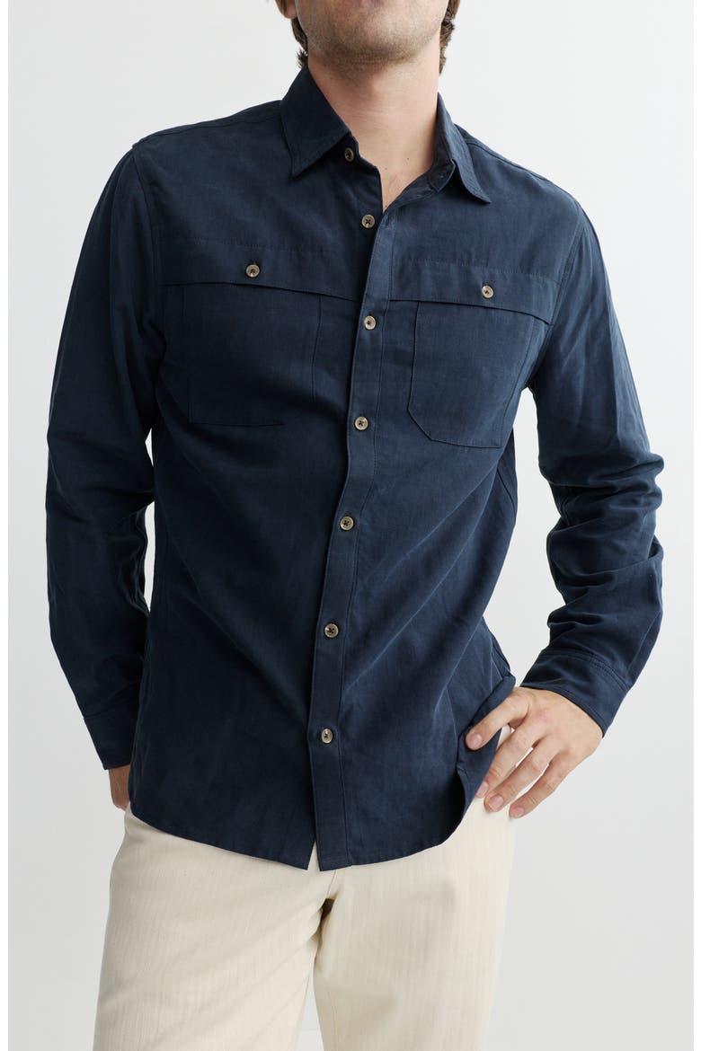 Dominick Button-Up Shirt, Main, color, NAUTICAL