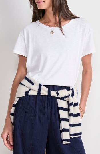 ヴィニヤードヴァインズ Vineyard Vines Slub Jersey Relaxed Tee レディース シャツ トップス Marta Str ヴィニヤードヴァインズ Vineyard Vines Slub Jersey Relaxed