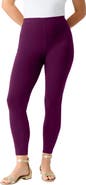 Roaman's Plus Size Essential Stretch Ankle Length Pull On Legging