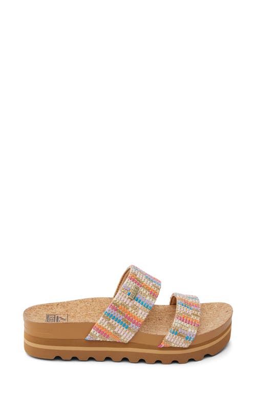 Reef Cushion Vista Hi Slide Sandal In Neutral