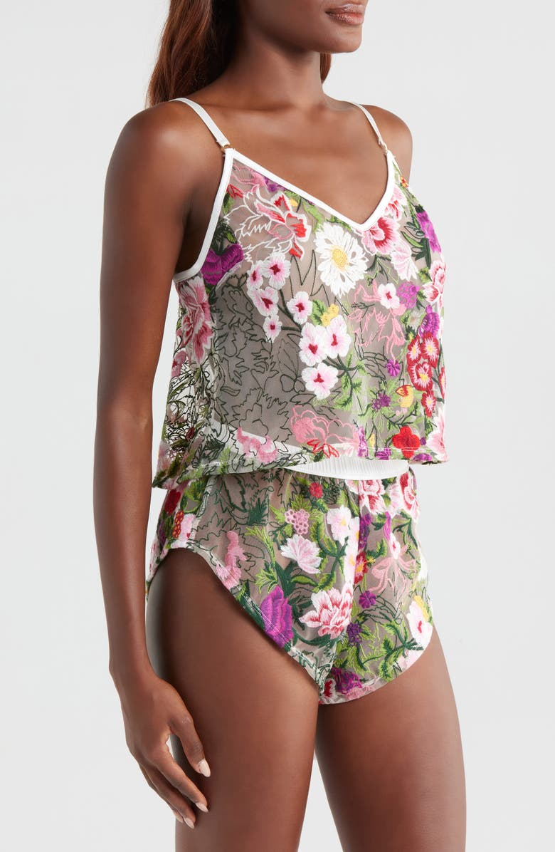 KILO BRAVA Embroidered Mesh Camisole, Alternate, color, Multicolor Floral