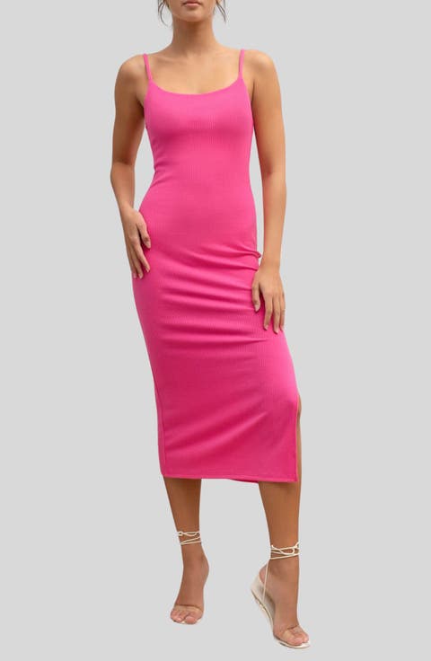 Ribbed Body-Con Dress