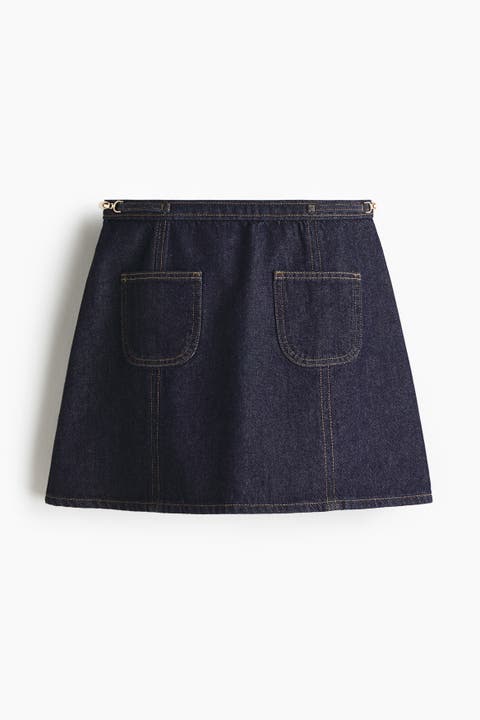 A-line Denim Skirt