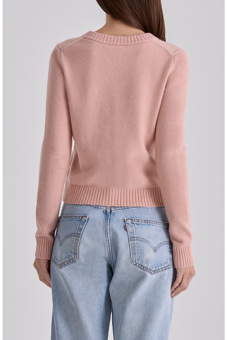 Signature Peach Merino Wool Blend Cardigan, Alternate, color, PEACH