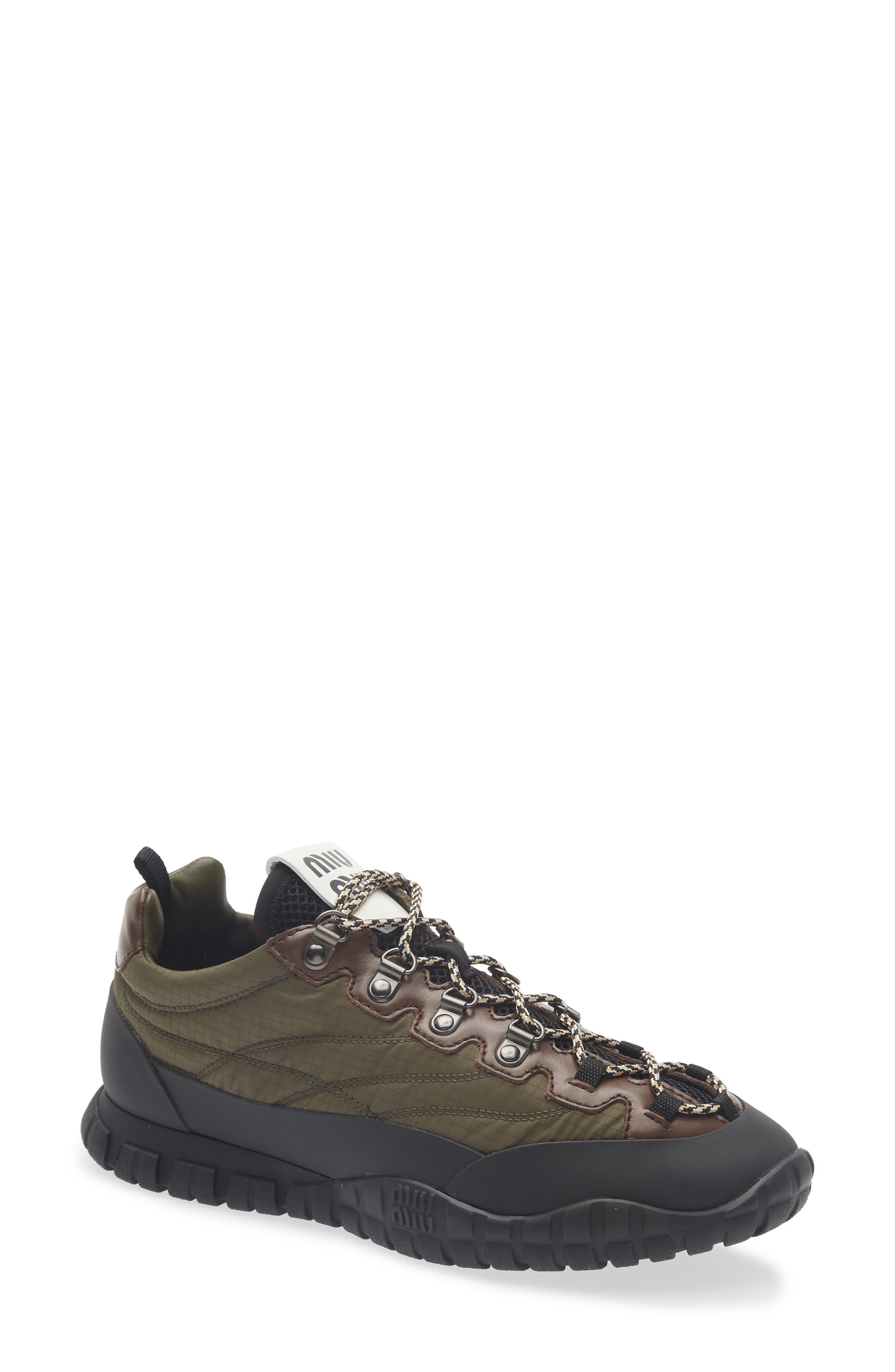 Lace Up Sneaker, Main, color, MILITARE