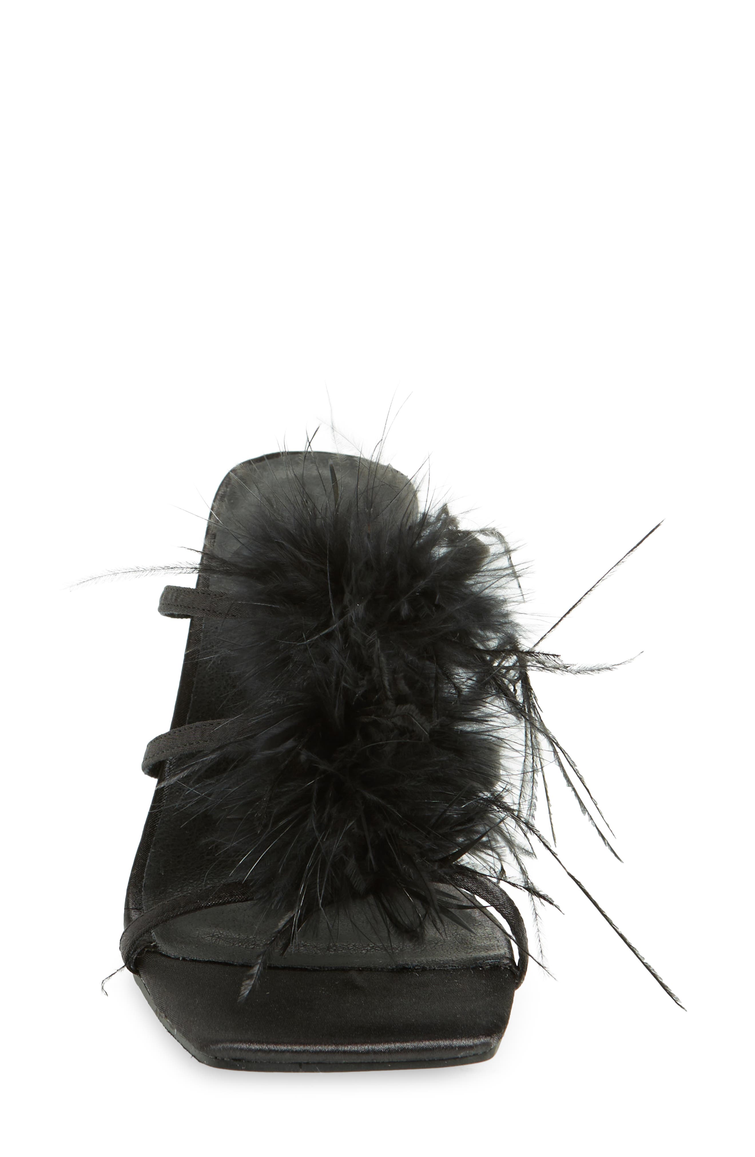 Billini Kayden Feather Slide Sandal, Alternate, color, 