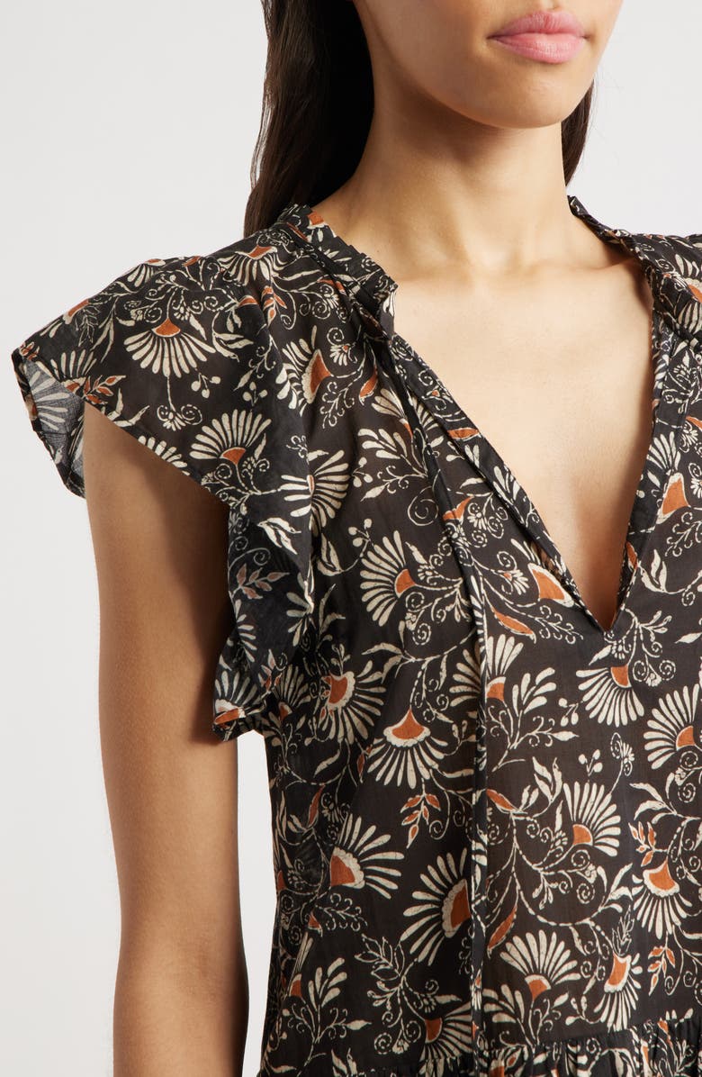 Rails Zinnia Floral Print Minidress, Alternate, color, Cassia