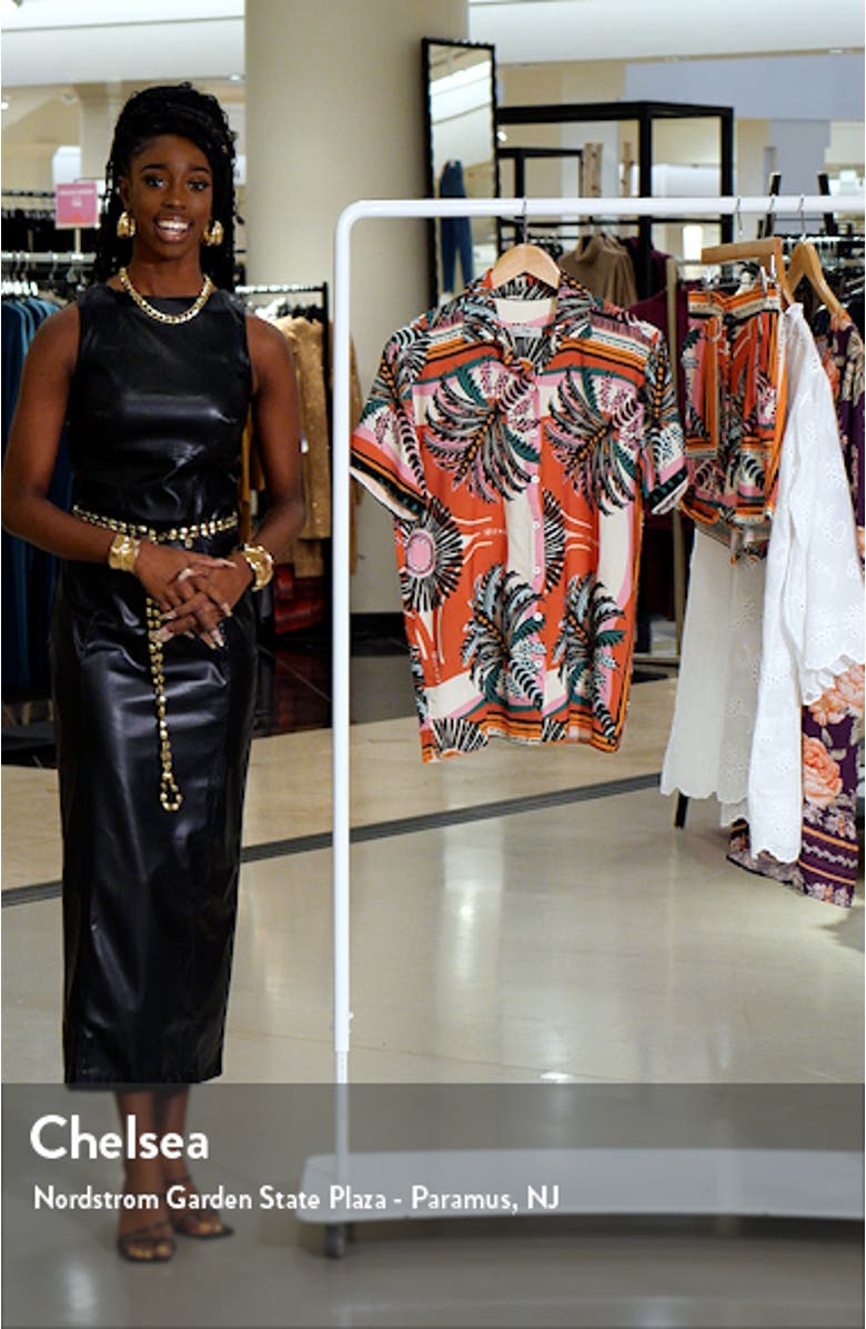 Saona Eclectic Palms Cover-Up Shirt, sales video thumbnail