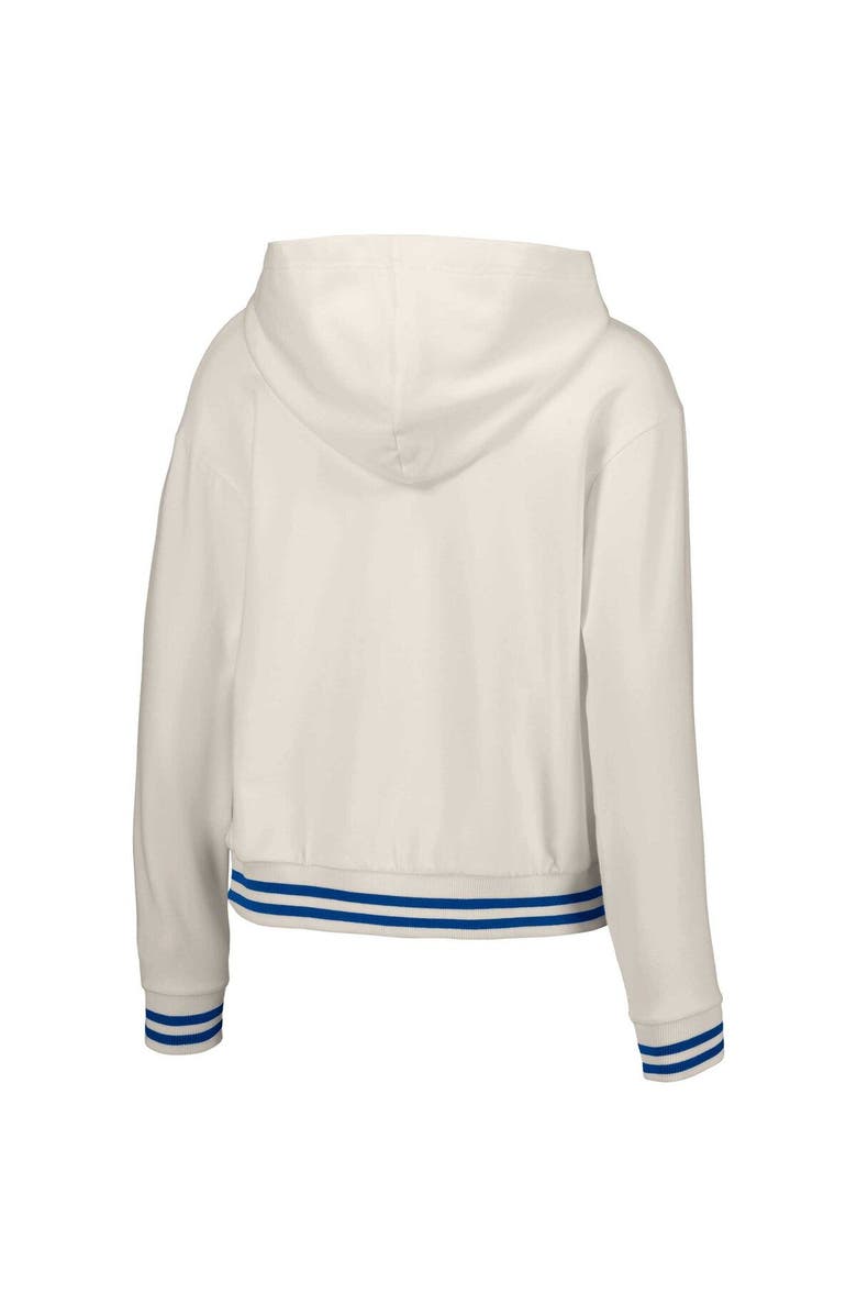 LUSSO Women's Lusso  White Philadelphia Phillies Magnolia Tri-Blend Quarter-Zip Hoodie, Alternate, color, White