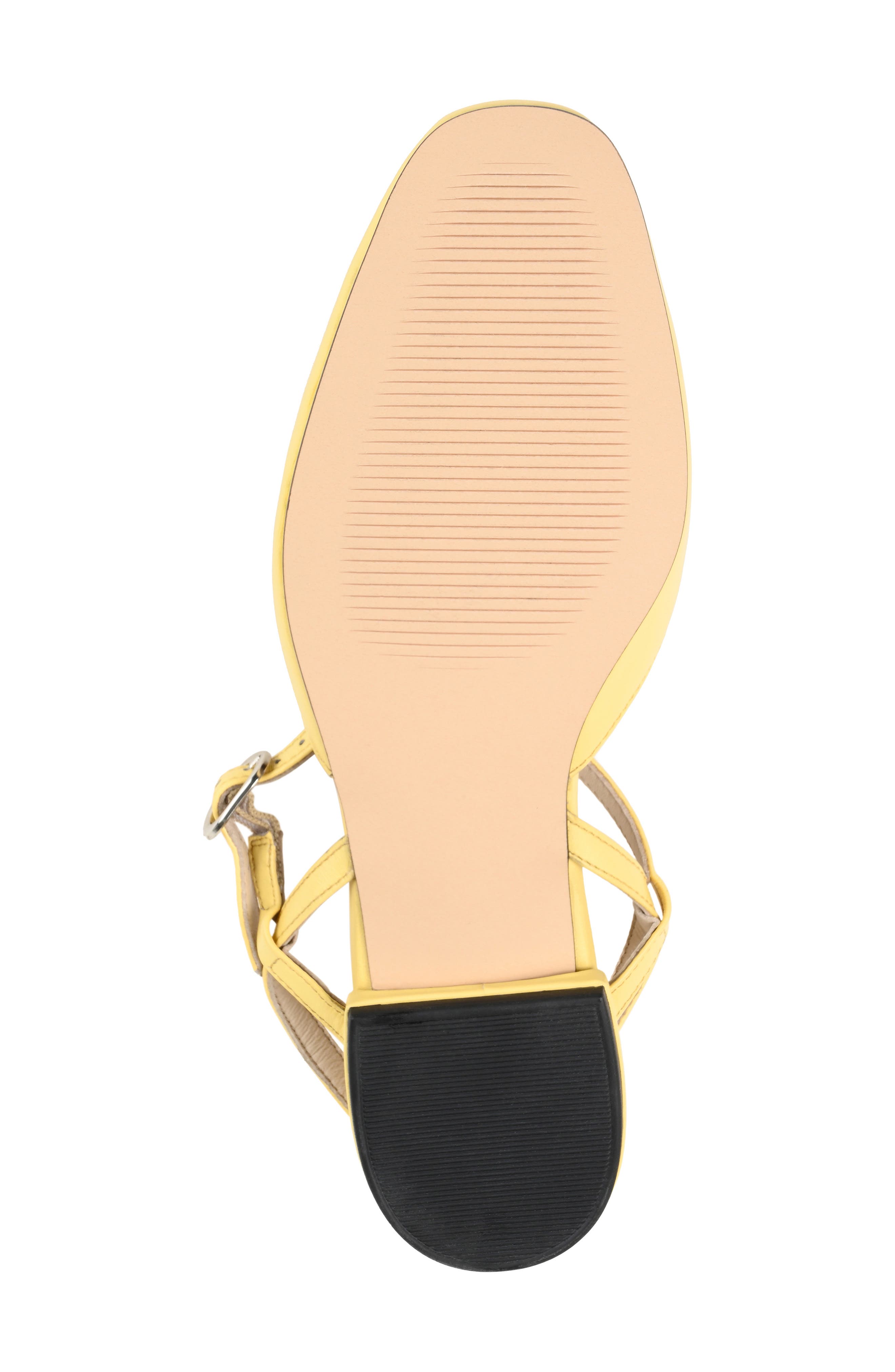Journee Collection Amannda Ankle Strap Low Pump, Alternate, color, Yellow