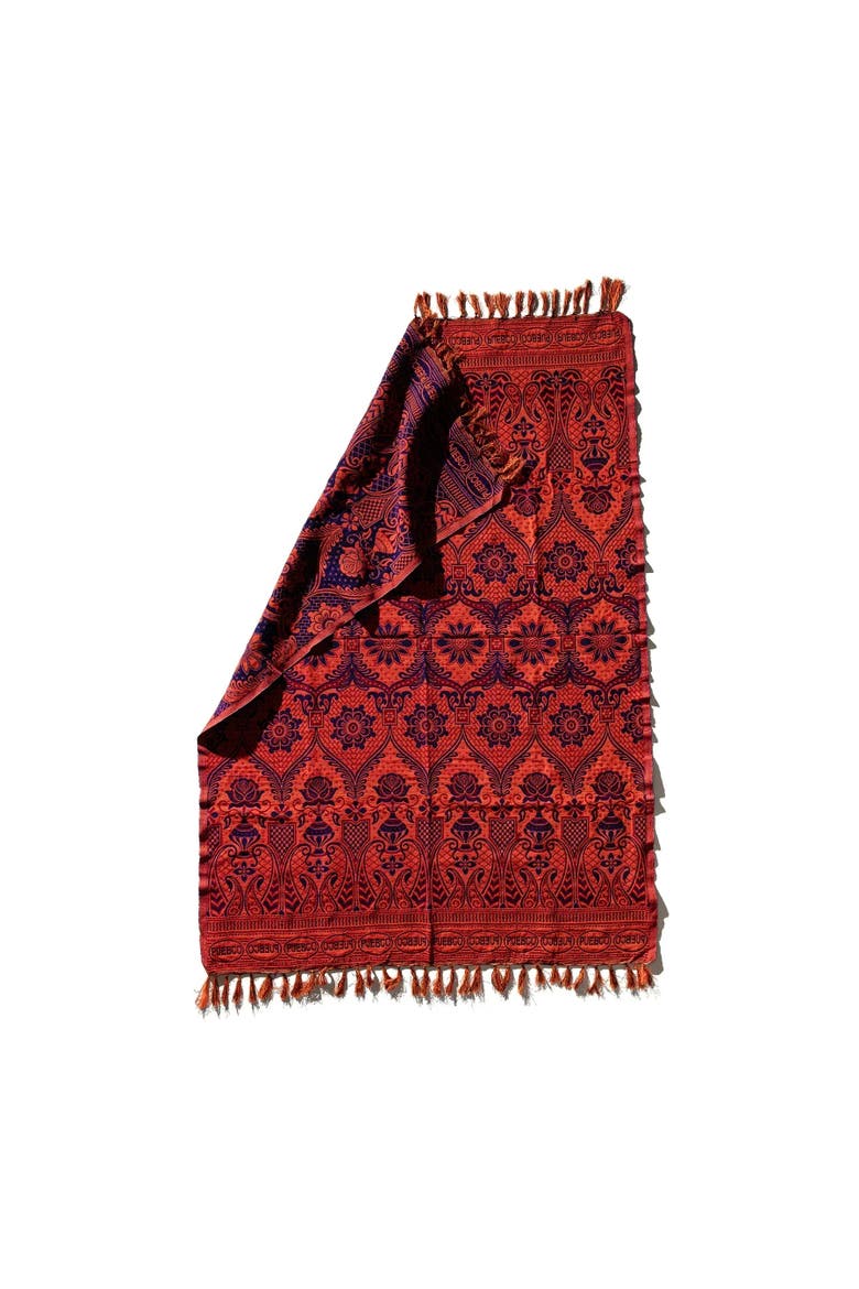 Reversible Jacquard Rug, Alternate, color, Navy Blue