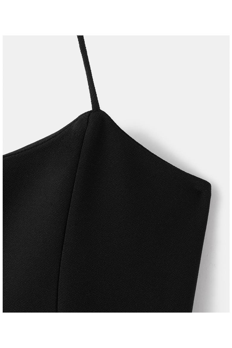 Knit Halter Neck Midi Dress, Alternate, color, BLACK