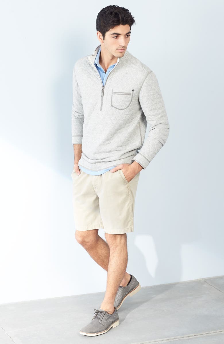 Tommy Bahama 'Greenwich' Reversible Quilted Half Zip Pullover, Main, color,