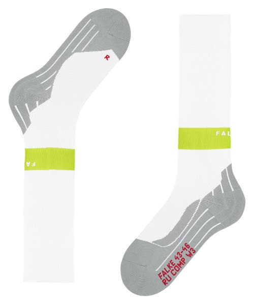 Falke Ru Compression Energy Running Socks In White
