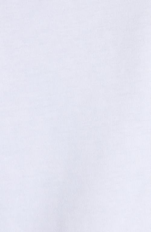 Moncler Crew Neck Short Sleeve T-shirt With Embroidery In White