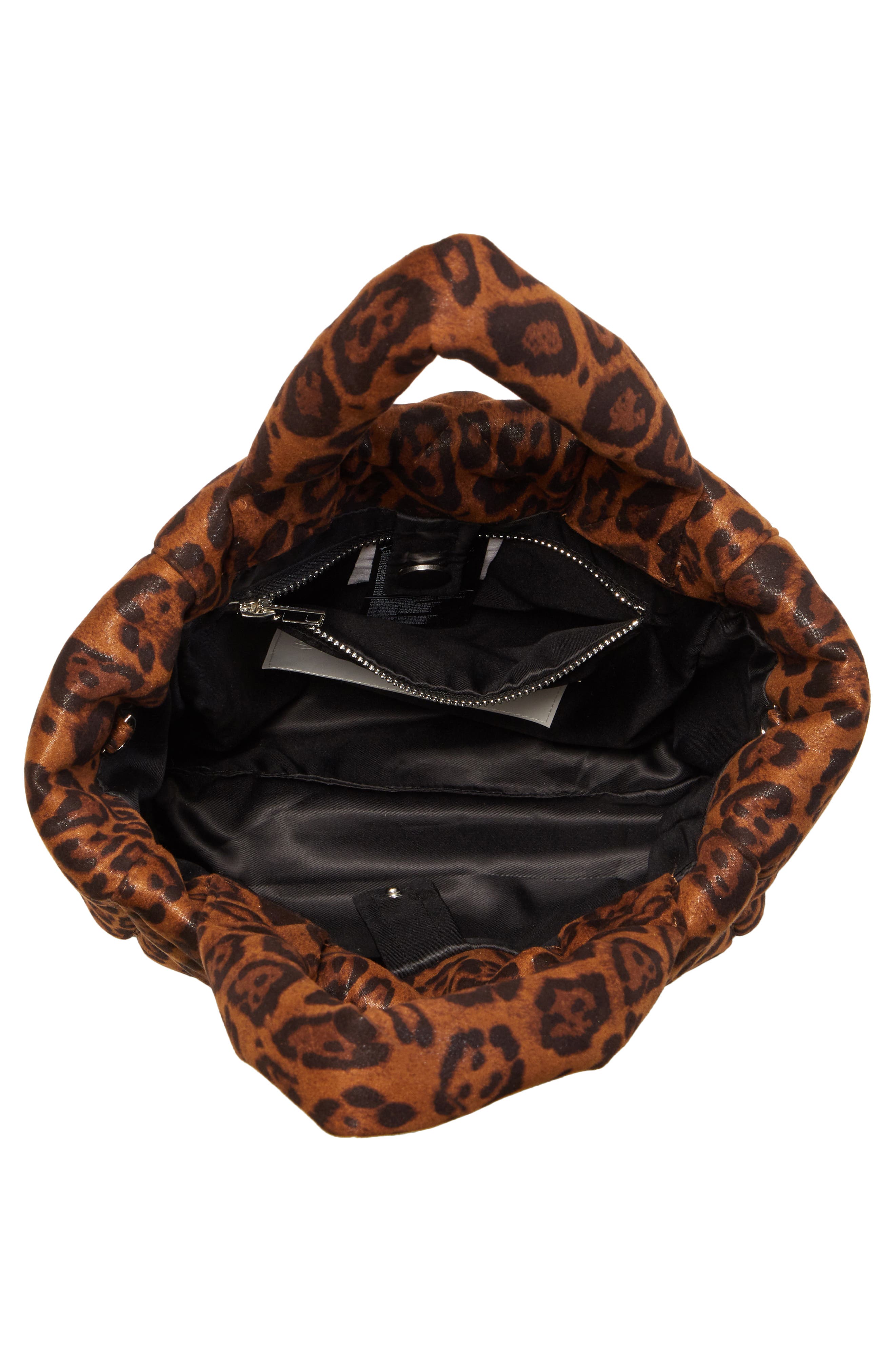 Stand Studio Rosanne Leopard Print Quilted Top Handle Bag, Alternate, color, 