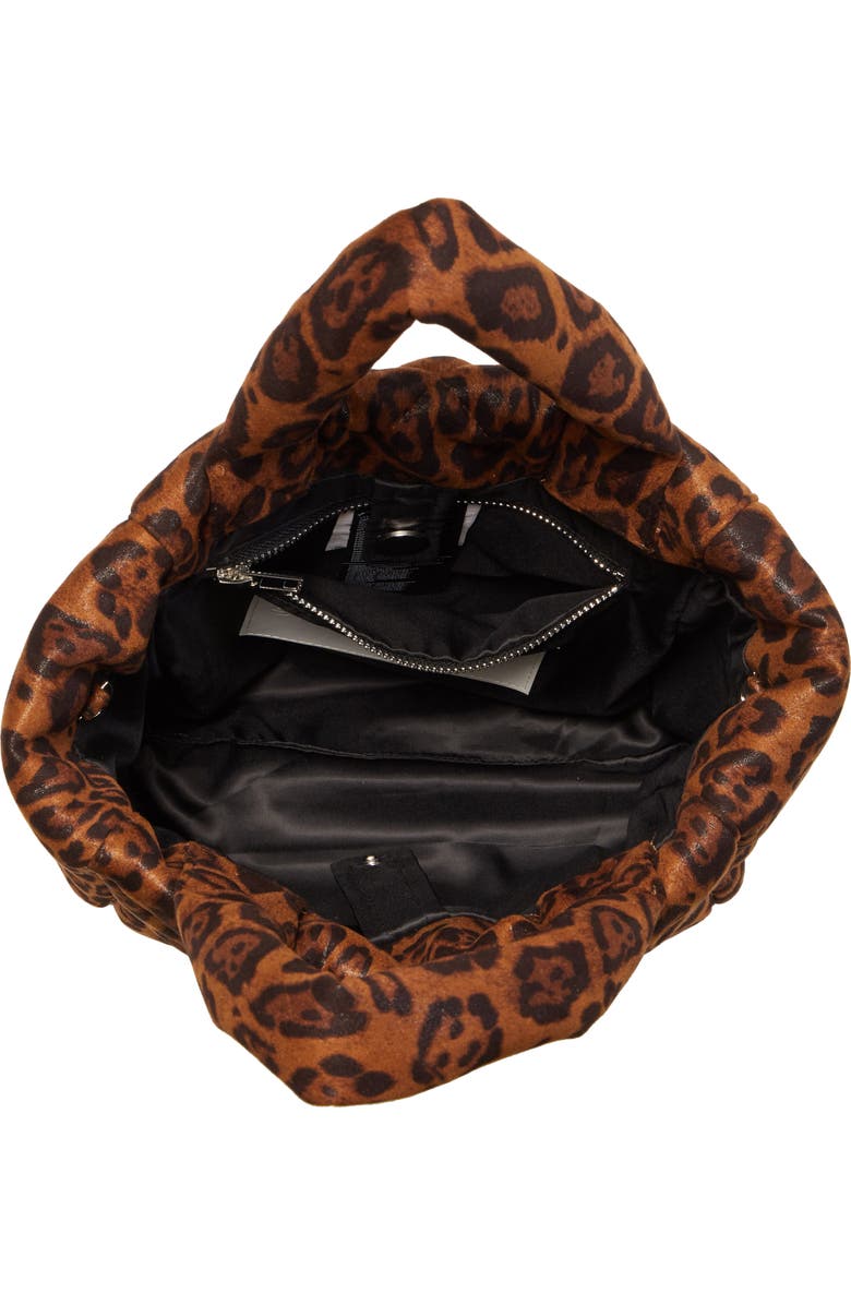 Stand Studio Rosanne Leopard Print Quilted Top Handle Bag, Alternate, color,