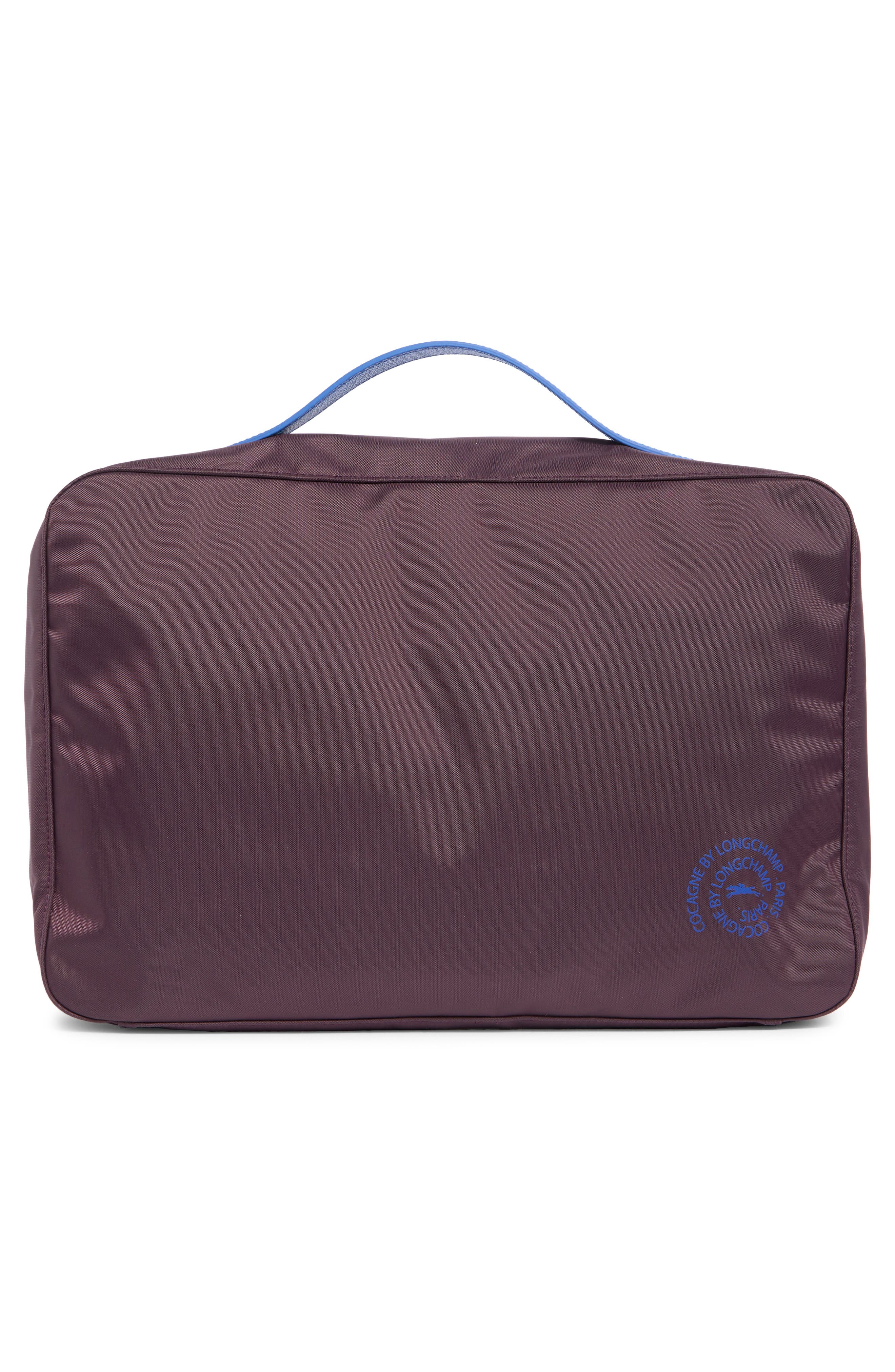 Longchamp Le Pliage Document Holder, Alternate, color, Mahogany