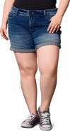 SLINK Jeans Cuffed Denim Shorts