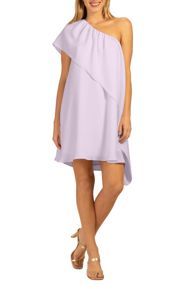 Satisfied One-Shoulder Dress, Main, color, LILAC BREEZE