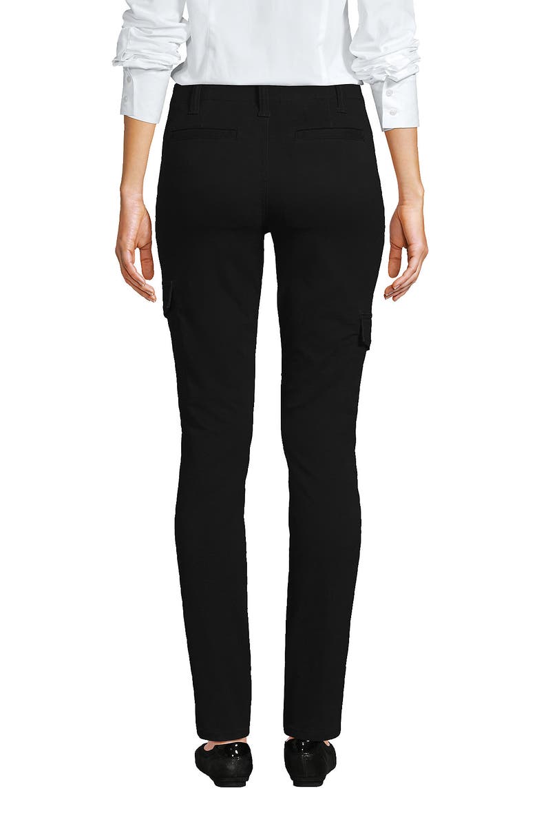 Lands' End Mid Rise Slim Cargo Chino Pants, Alternate, color, 