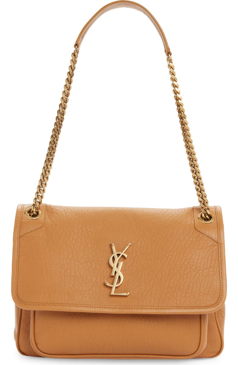 Saint Laurent Medium Niki Leather Shoulder Bag, Main, color,
