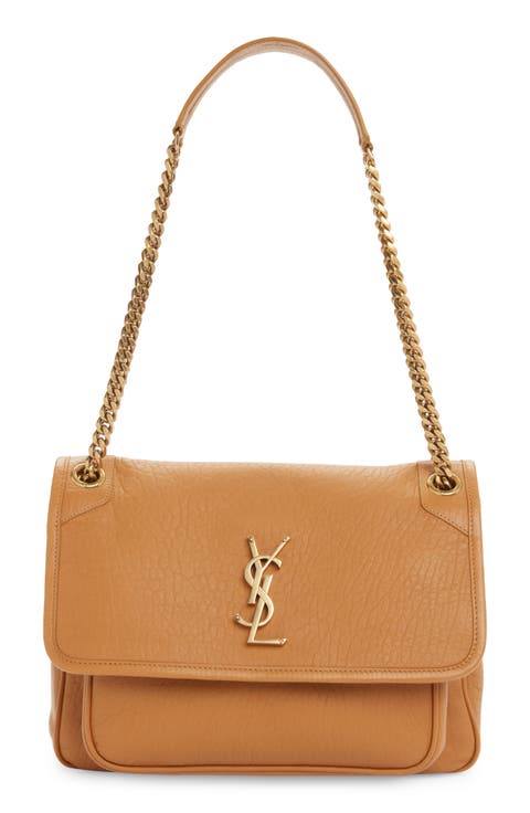 Medium Niki Leather Shoulder Bag