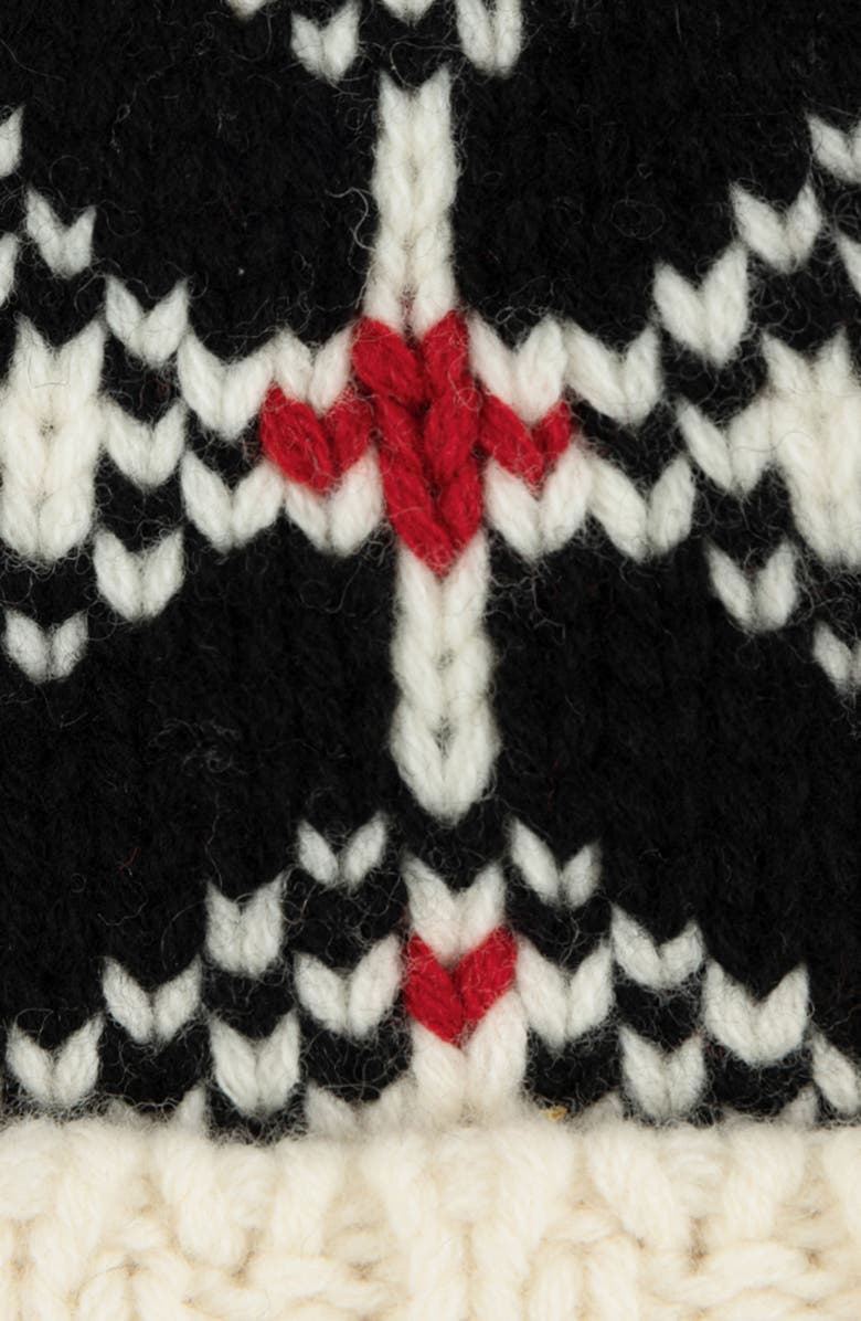 Polo Ralph Lauren Snowflake Wool Pompom Beanie, Alternate, color, Cream Multi