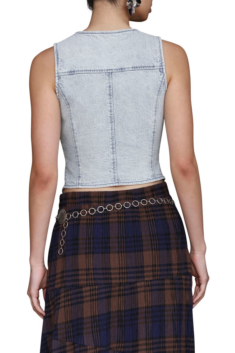 Denim Vest, Alternate, color, FJORD WASH