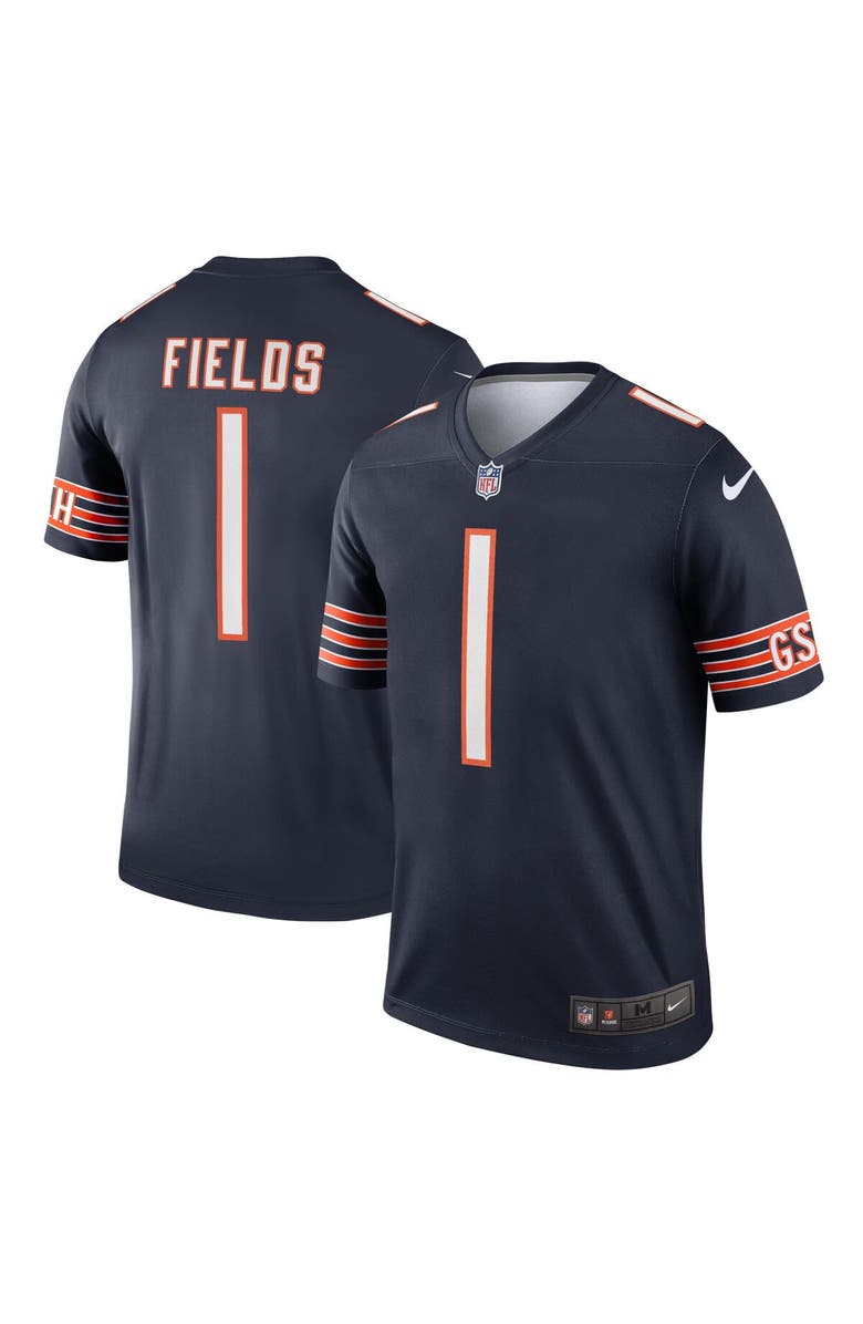 Nike Men's Nike Justin Fields Navy Chicago Bears Legend Jersey, Main, color, 