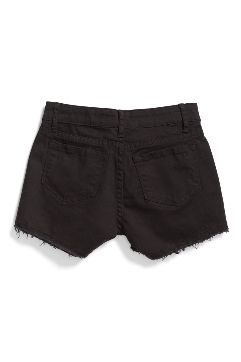 Frayed Shorts, Alternate, color, BLACK