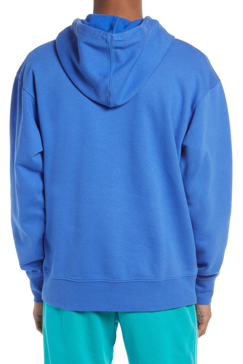 Fleece Hoodie, Alternate, color, BLUE DAZZLE