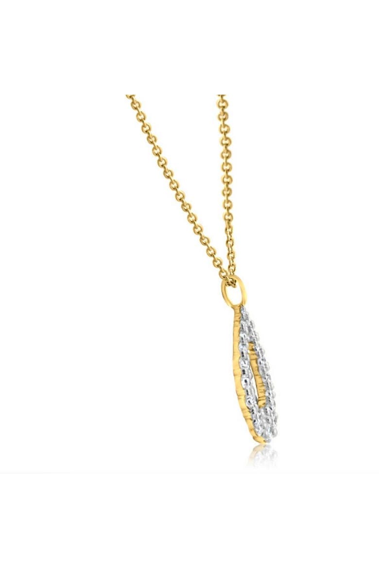 1/2Ct Pear Shape Lab Grown Diamond Pendant 10k or Gold Necklace, Alternate, color, Yellow Gold