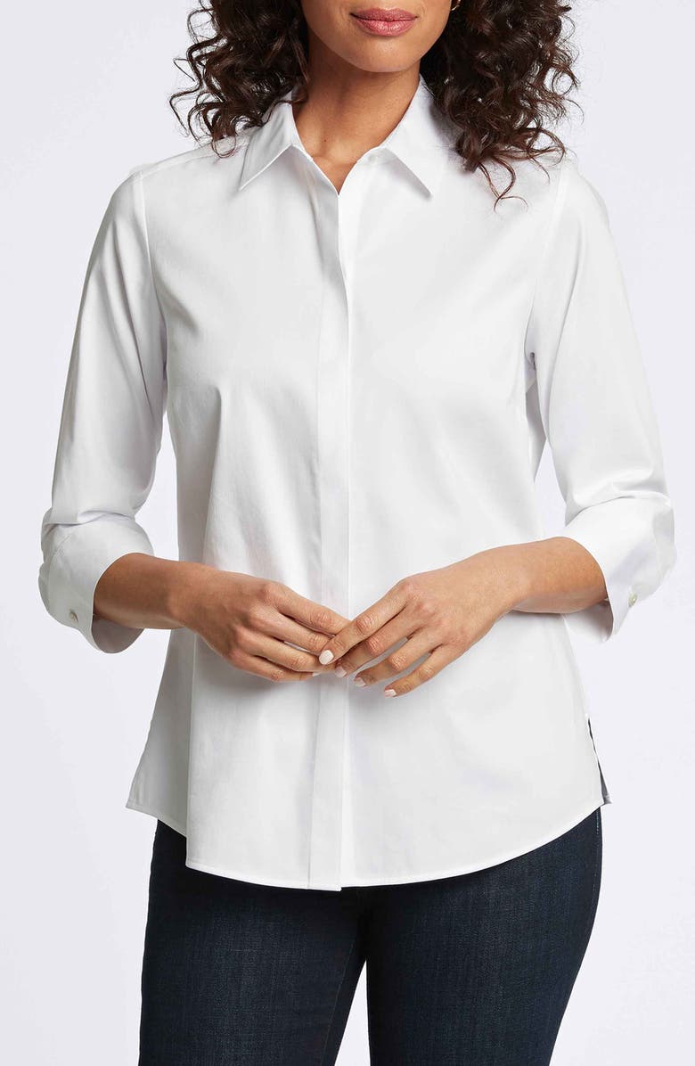Foxcroft Luna Button-Up Shirt, Alternate, color, 