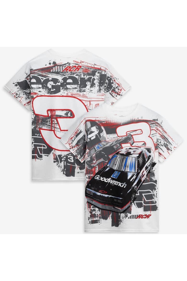 Men's Classic Ink  White Richard Childress Racing Goodwrench Total Print T-Shirt, Main, color, White