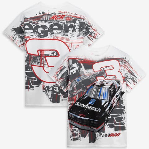 Men's Classic Ink  White Richard Childress Racing Goodwrench Total Print T-Shirt