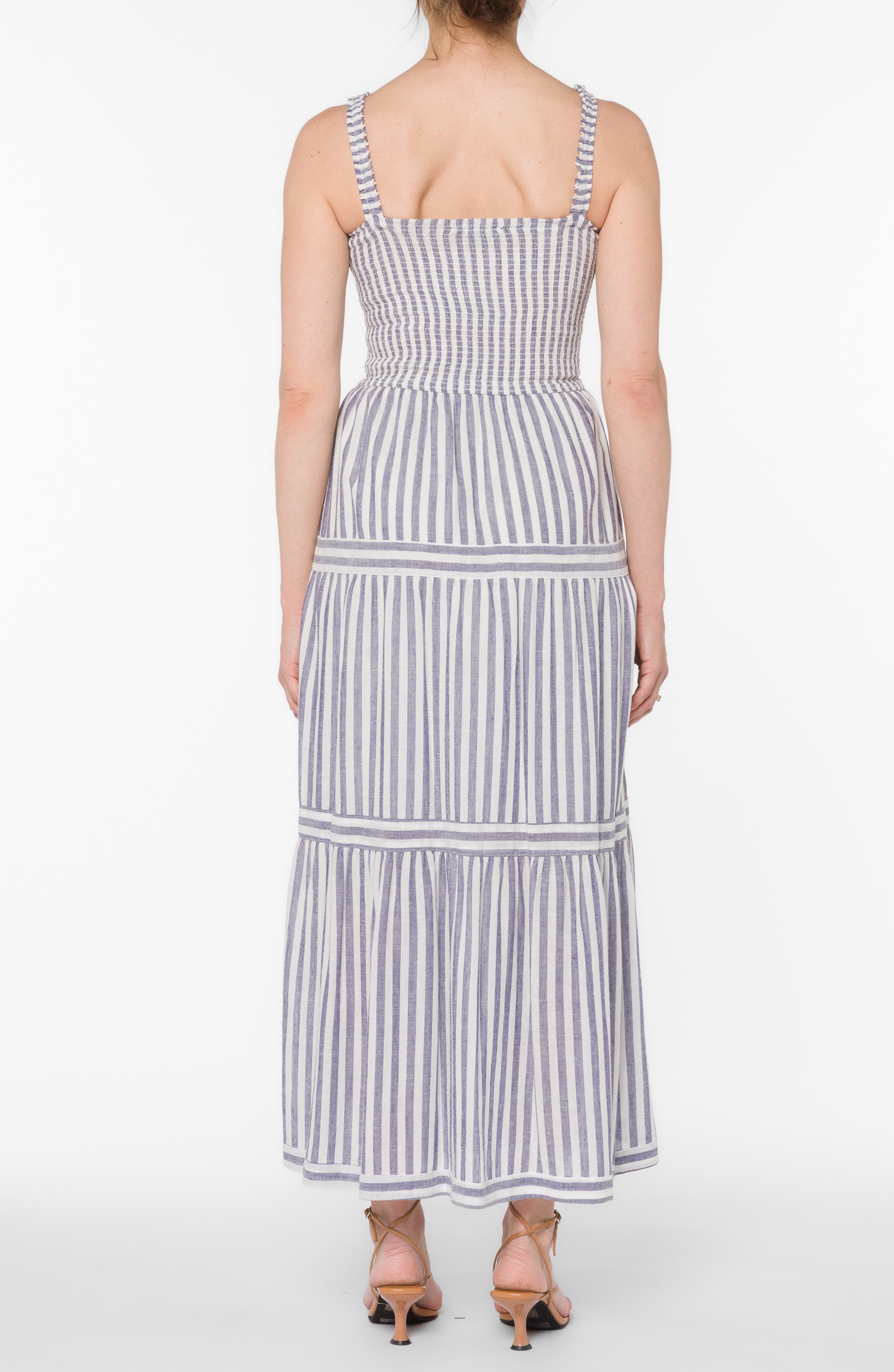 EMPHASIS Cassandra Smocked Midi Dress (Women) | Nordstromrack