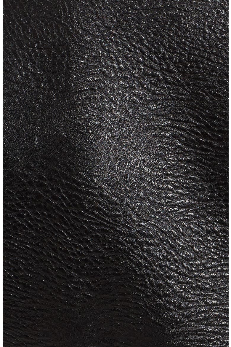 'Easy Rider' Faux Leather Moto Jacket, Alternate, color, BLACK
