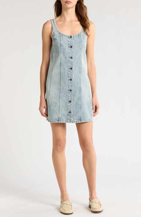rag & bone Laney Denim Button-Up Minidress